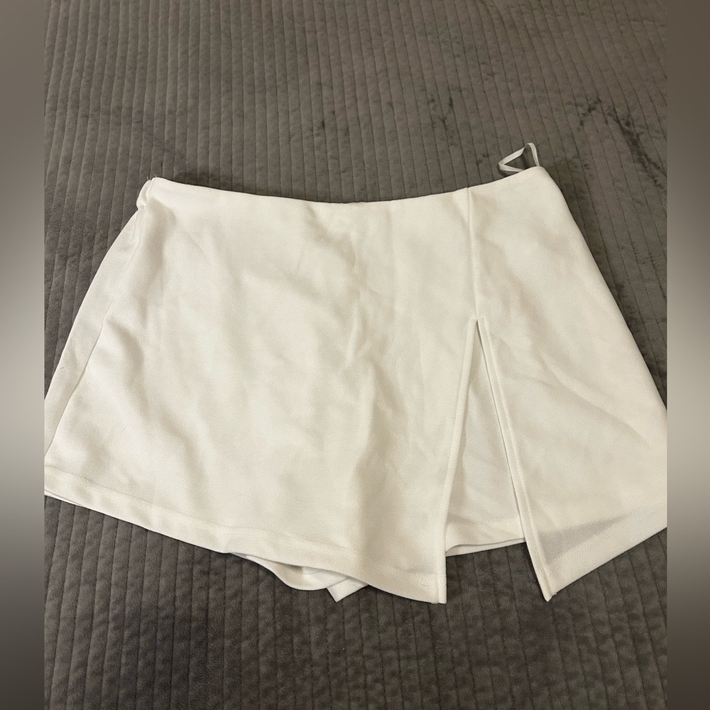 White Skort